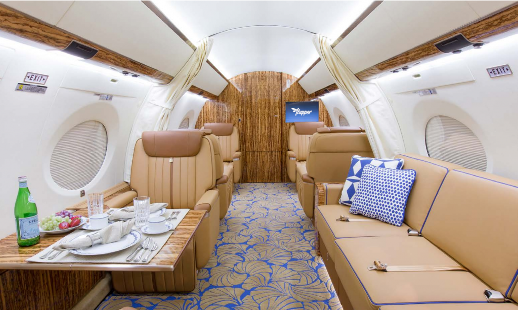 Interior do Gulfstream G650
