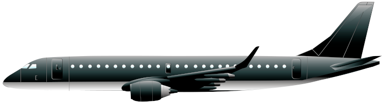 Embraer 190 sideview