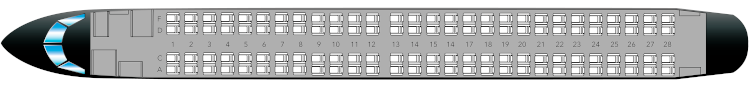 Embraer 190 seat map