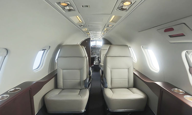 Learjet 35A internal configuration