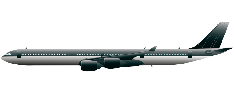 Airbus A340-300 side view